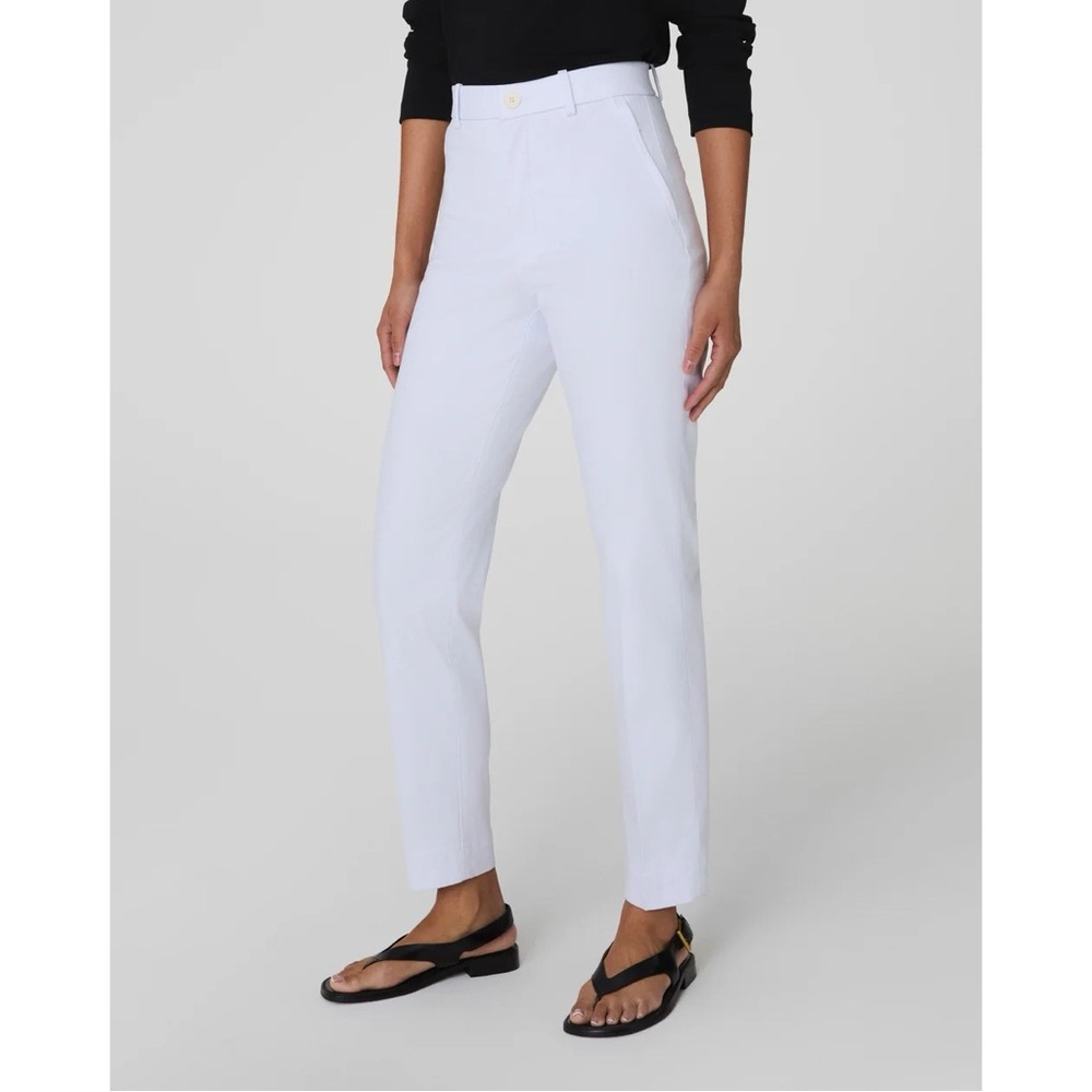 Spanx SPANXsupersmooth Stretch Twill Slim Straight Pant in Classic White